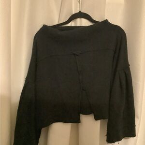 We The Free Black Off-the-Shoulder Sweater